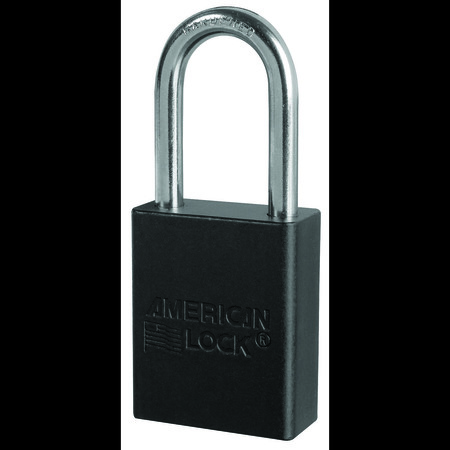 MASTER LOCK Black Padlock Keyed Different,  A1106BLK1KEY